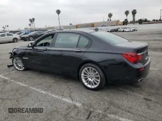 2015 BMW 7 Series 750Li with VIN WBAYE8C56FD782426, listed as a Copart auction lot 58208325 with 50,225 mi miles and Salvage title. Bid and sale history available at DreamBid. Image 2.
