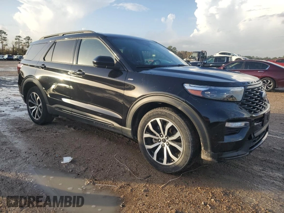 2022 Ford Explorer ST-Line with VIN 1FMSK7KH1NGA28334, listed as a Copart auction lot 85767614 with 44,802 mi miles and Salvage Title. Bid and sale history available at carsss.com. Image 4.
