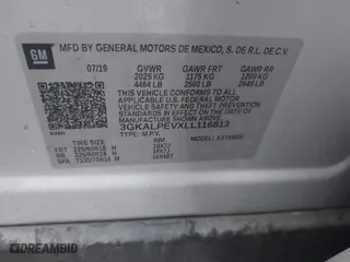 2020 GMC Terrain SLT with VIN 3GKALPEVXLL116813, listed as a IAAI auction lot 41140251 with 78,129 mi miles. Bid and sale history available at carsss.com. Image 9.