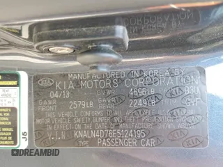 2014 Kia Cadenza Premium with VIN KNALN4D76E5124195, listed as a Copart auction lot 81578094 with 138,936 mi miles and Clean Title. Bid and sale history available at carsss.com. Image 12.