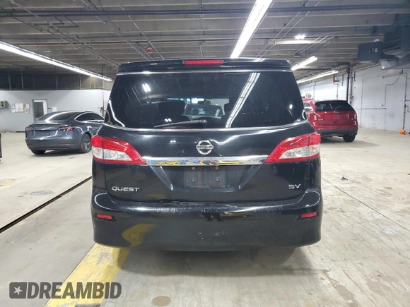 2015 Nissan Quest SV with VIN JN8AE2KPXF9121722, listed as a Copart auction lot 54067425 with 221,339 mi miles and Clean Title. Bid and sale history available at carsss.com. Image 6.