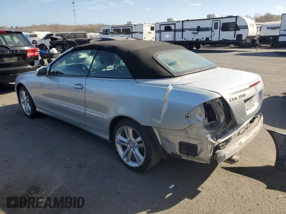 2008 Mercedes-Benz CLK 350 with VIN WDBTK56F38T088745, listed as a Copart auction lot 79519424 with 74,524 mi miles and Salvage Title. Bid and sale history available at DreamBid. Image 2.