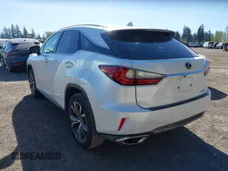 2017 Lexus RX with VIN 2T2ZZMCA8HC092917, listed as a IAAI auction lot 42066893 with 57,812 mi miles. Bid and sale history available at carsss.com. Image 3.