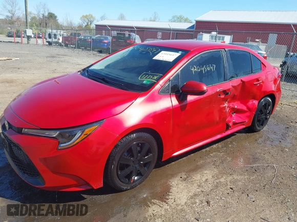 2021 Toyota Corolla LE with VIN JTDEPMAE3MJ177581, listed as a IAAI auction lot 42045647 with 50,653 mi miles and . Bid and sale history available at DreamBid. Image 17.