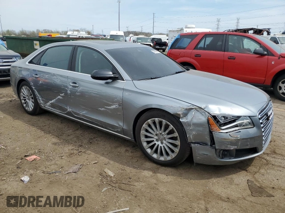 2012 Audi A8 L 6.3L with VIN WAUR4AFD5CN029378, listed as a Copart auction lot 54545475 with 119,386 mi miles and Clean Title. Bid and sale history available at carsss.com. Image 4.