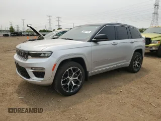 2023 Jeep Grand Cherokee Summit with VIN 1C4RJHEG8P8892339, listed as a Copart auction lot 58841075 with 14,889 mi miles and Salvage title. Bid and sale history available at DreamBid. Image 1.