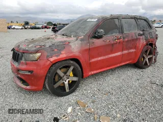 2012 Jeep Grand Cherokee SRT8 with VIN 1C4RJFDJ7CC217641, listed as a Copart auction lot 44060105 with 108,858 mi miles and Salvage Title. Bid and sale history available at carsss.com. Image 1.