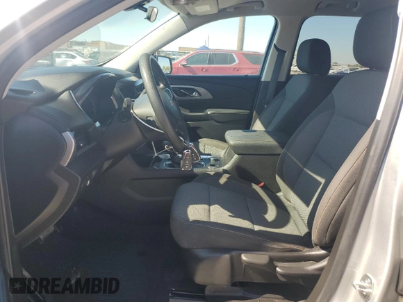 2021 Chevrolet Traverse LS with VIN 1GNERFKW8MJ193604, listed as a Copart auction lot 77136114 with 61,366 mi miles and Salvage Title. Bid and sale history available at carsss.com. Image 7.