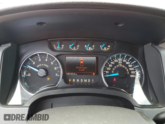 2014 Ford F-150 XL with VIN 1FTFW1CT7EKG41338, listed as a Copart auction lot 60037405 with 128,130 mi miles and Salvage title. Bid and sale history available at DreamBid. Image 9.