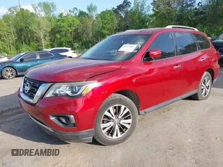 2017 Nissan Pathfinder S with VIN 5N1DR2MN2HC645683, listed as a IAAI auction lot 41964009 with 157,232 mi miles. Bid and sale history available at carsss.com. Image 2.