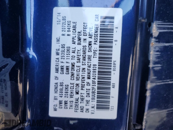 2015 Acura TLX V6 Tech with VIN 19UUB2F59FA009939, listed as a Copart auction lot 41357635 with 153,248 mi miles and Salvage Title. Bid and sale history available at carsss.com. Image 12.