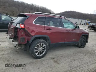 2019 Jeep Cherokee Latitude Plus with VIN 1C4PJMLX2KD422696, listed as a Copart auction lot 50888725 with 72,737 mi miles and Salvage Title. Bid and sale history available at DreamBid. Image 3.