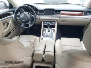 2009 Audi A8 L 4.2L with VIN WAUMV94E59N008542, listed as a Copart auction lot 79510954 with 172,396 mi miles and Salvage Title. Bid and sale history available at carsss.com. Image 8.