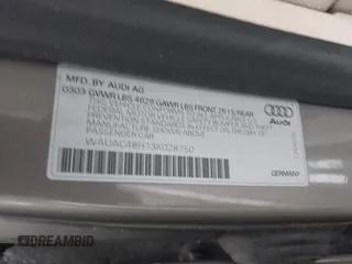 2003 Audi A4 1.8T with VIN WAUAC48H13K028750, listed as a IAAI auction lot 41539326 with 215,152 mi miles. Bid and sale history available at carsss.com. Image 9.