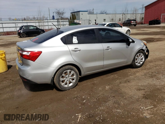2013 Kia Rio LX with VIN KNADM4A37D6102806, listed as a Copart auction lot 52208465 with 193,754 mi miles and Clean Title. Bid and sale history available at DreamBid. Image 3.