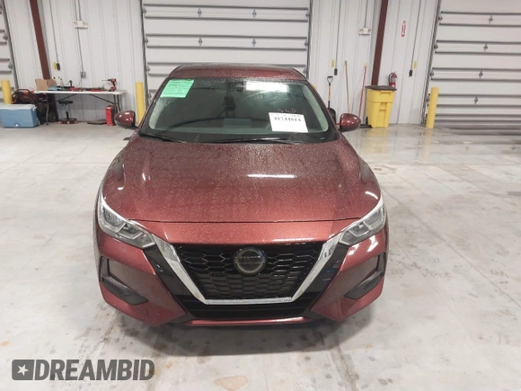 2021 Nissan Sentra SV with VIN 3N1AB8CV6MY229317, listed as a IAAI auction lot 41744814 with 92,771 mi miles. Bid and sale history available at carsss.com. Image 12.