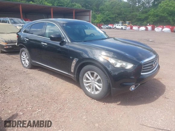 2016 Infiniti QX70 with VIN JN8CS1MU7GM670985, listed as a IAAI auction lot 42290094 with 154,588 mi miles and . Bid and sale history available at DreamBid. Image 1.