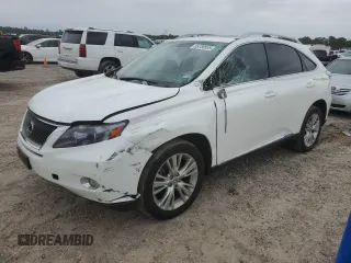 2012 Lexus RX 450h with VIN JTJBC1BAXC2429390, listed as a Copart auction lot 55738535 with 137,939 mi miles and Salvage title. Bid and sale history available at DreamBid. Image 1.