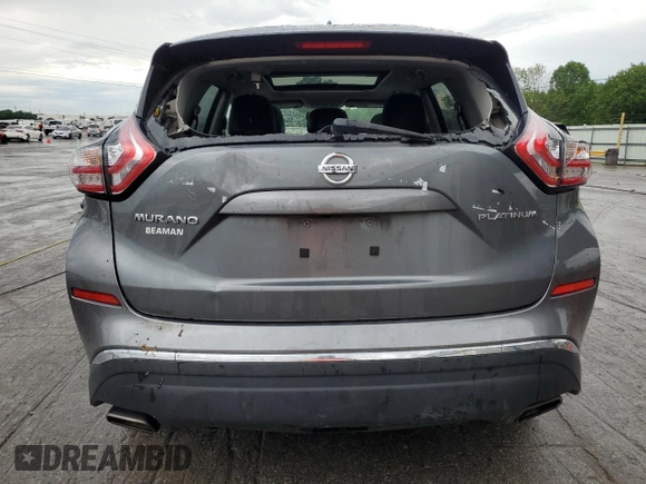 2018 Nissan Murano S z VIN 5N1AZ2MG3JN143098, wystawiony jako Copart lot #55464205 z przebiegiem 98 243 mil mil oraz Szkoda całkowita • Salvage title. Historia ofert i sprzedaży dostępna na DreamBid. Obrazek 6.