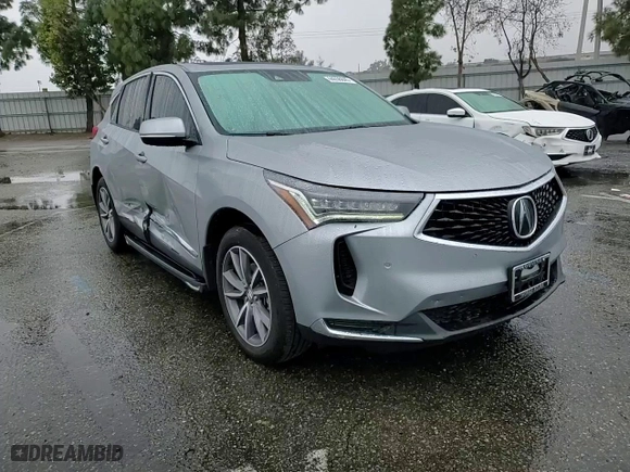 2023 Acura RDX w/Technology Package with VIN 5J8TC1H53PL001146, listed as a Copart auction lot 44656845 with 9,090 mi miles and Salvage Title. Bid and sale history available at carsss.com. Image 10.