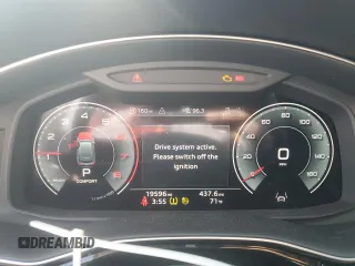 2023 Audi Q8 Premium Plus with VIN WA1BVBF1XPD032408, listed as a Copart auction lot 55977695 with 19,596 mi miles and Salvage title. Bid and sale history available at DreamBid. Image 9.
