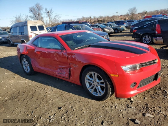 2015 Chevrolet Camaro LS with VIN 2G1FB1E32F9232474, listed as a Copart auction lot 46304685 with 50,625 mi miles and Salvage Title. Bid and sale history available at carsss.com. Image 4.