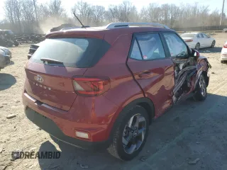 2023 Hyundai Venue SEL with VIN KMHRC8A34PU241077, listed as a Copart auction lot 45915435 with 45,840 mi miles and Salvage Title. Bid and sale history available at DreamBid. Image 3.
