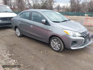 2021 Mitsubishi Mirage G4 ES with VIN ML32FUFJ0MHF01708, listed as a IAAI auction lot 41641950 with 32,583 mi miles. Bid and sale history available at carsss.com. Image 1.