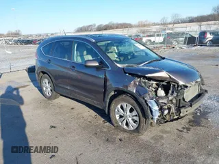 2014 Honda CR-V EX-L with VIN 5J6RM4H70EL081831, listed as a IAAI auction lot 41847534 with 96,000 mi miles. Bid and sale history available at carsss.com. Image 1.