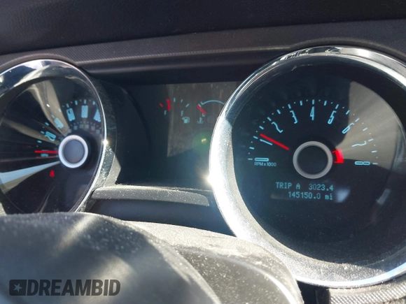 2014 Ford Mustang V6 with VIN 1ZVBP8AM4E5253432, listed as a IAAI auction lot 41316963 with 145,150 mi miles and . Bid and sale history available at carsss.com. Image 7.