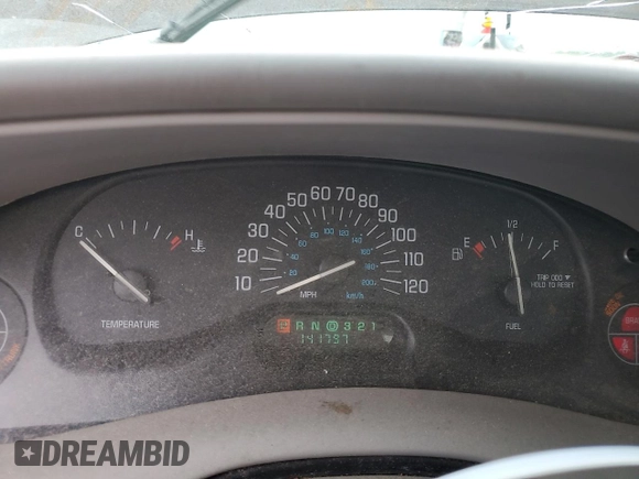 2003 Buick Century Custom with VIN 2G4WS52J431156649, listed as a Copart auction lot 53435734 with 141,797 mi miles and Salvage Title. Bid and sale history available at carsss.com. Image 9.