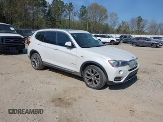2015 BMW X3 xDrive28i with VIN 5UXWX9C58F0D53436, listed as a IAAI auction lot 41878069 with 143,587 mi miles. Bid and sale history available at carsss.com. Image 1.