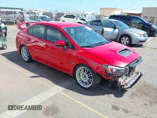 2018 Subaru WRX STI with VIN JF1VA2M65J9814113, listed as a IAAI auction lot 41754428 with 1 mi miles. Bid and sale history available at carsss.com. Image 1.