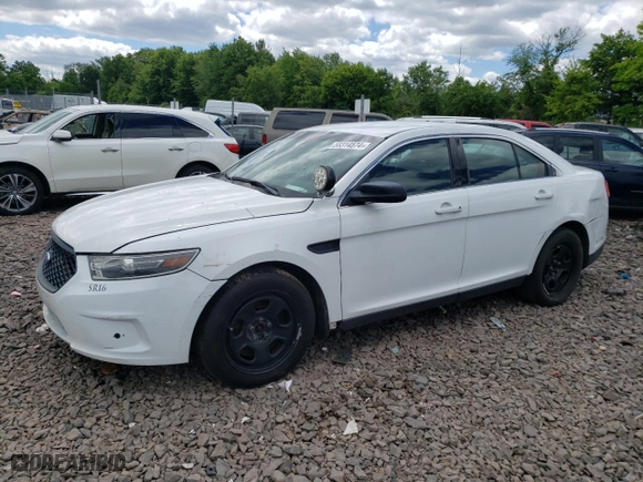 2015 Ford Sedan Police Interceptor with VIN 1FAHP2L88FG149368, listed as a Copart auction lot 58314574 with 155,383 mi miles and Salvage Title. Bid and sale history available at carsss.com. Image 1.