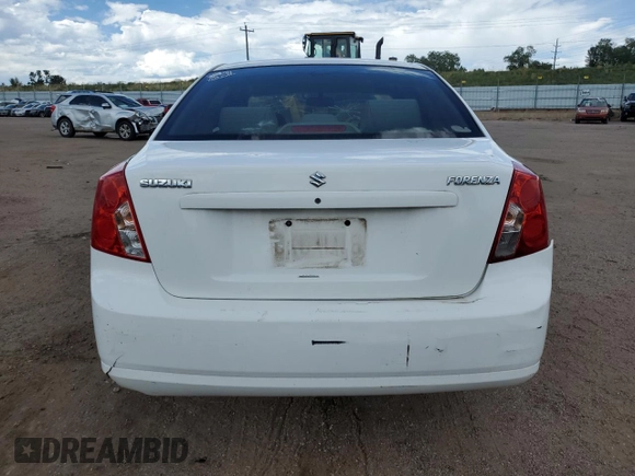 2006 Suzuki Forenza z VIN KL5JD56Z86K350488, wystawiony jako Copart lot #67422784 z przebiegiem 125 251 mil mil oraz Czysty tytuł • Clean title. Historia ofert i sprzedaży dostępna na DreamBid. Obrazek 6.