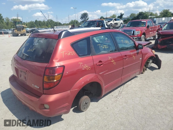 2005 Pontiac Vibe with VIN 5Y2SL63895Z476030, listed as a Copart auction lot 69835614 with 0 mi miles and Salvage Title. Bid and sale history available at carsss.com. Image 3.