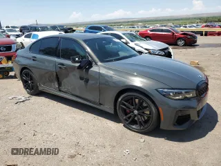 2022 BMW 3 Series M340i xDrive with VIN WBA5U9C08NFM16339, listed as a Copart auction lot 66093714 with 35,420 mi miles and Salvage Title. Bid and sale history available at DreamBid. Image 4.