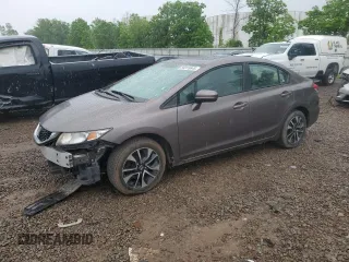 2015 Honda Civic EX z VIN 19XFB2F88FE263561, wystawiony jako Copart lot #59315645 z przebiegiem 102 874 mil mil oraz Szkoda całkowita • Salvage title. Historia ofert i sprzedaży dostępna na DreamBid. Obrazek 1.
