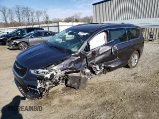 2021 Chrysler Pacifica Touring L z VIN 2C4RC3BG9MR502303, wystawiony jako Copart lot #43019164 z przebiegiem 51 707 mil mil oraz Szkoda całkowita • Salvage title. Historia ofert i sprzedaży dostępna na DreamBid. Obrazek 1.