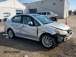 2008 Suzuki SX4 Sport with VIN JS2YC414885102363, listed as a Copart auction lot 46087855 with Not Provided miles and Salvage Title. Bid and sale history available at DreamBid. Image 4.