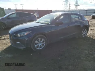 2016 Mazda 3 i Sport with VIN JM1BM1J72G1331827, listed as a Copart auction lot 47018765 with 72,116 mi miles and Salvage Title. Bid and sale history available at DreamBid. Image 1.