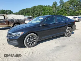 2024 Volkswagen Jetta S with VIN 3VW5M7BU4RM037157, listed as a Copart auction lot 61804325 with 6,907 mi miles and Salvage title. Bid and sale history available at DreamBid. Image 1.