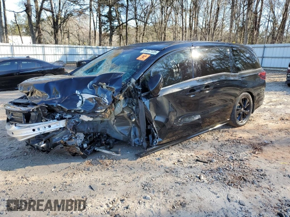 2023 Honda Odyssey Sport z VIN 5FNRL6H76PB068284, wystawiony jako Copart lot #47257125 z przebiegiem Nie podano mil oraz Szkoda całkowita • Salvage title. Historia ofert i sprzedaży dostępna na DreamBid. Obrazek 1.