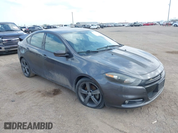 2015 Dodge Dart GT with VIN 1C3CDFEBXFD193987, listed as a IAAI auction lot 41554735 with 143,161 mi miles. Bid and sale history available at carsss.com. Image 1.