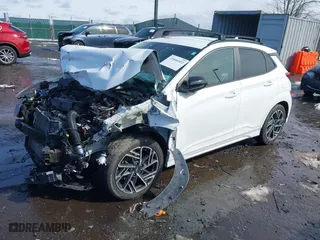 2022 Hyundai Kona N Line with VIN KM8K33A36NU802462, listed as a IAAI auction lot 41566552 with 35,522 mi miles. Bid and sale history available at carsss.com. Image 18.