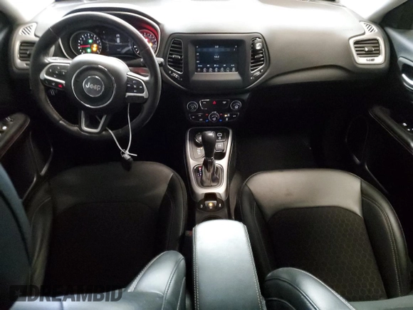 2021 Jeep Compass Latitude with VIN 3C4NJDBB4MT575641, listed as a Copart auction lot 50265635 with 29,347 mi miles and Salvage title. Bid and sale history available at DreamBid. Image 8.