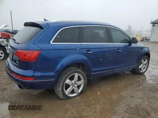 2015 Audi Q7 3.0T Premium Plus with VIN WA1LGAFE8FD025709, listed as a Copart auction lot 52019125 with 108,762 mi miles and Clean Title. Bid and sale history available at carsss.com. Image 3.