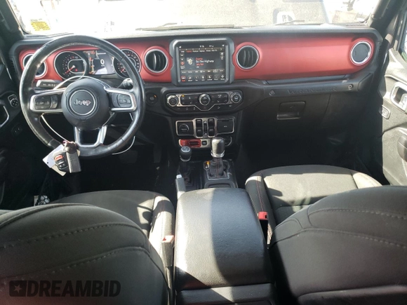 2019 Jeep Wrangler Unlimited Rubicon with VIN 1C4HJXFG2KW662384, listed as a Copart auction lot 54538255 with 78,568 mi miles and Salvage title. Bid and sale history available at DreamBid. Image 8.