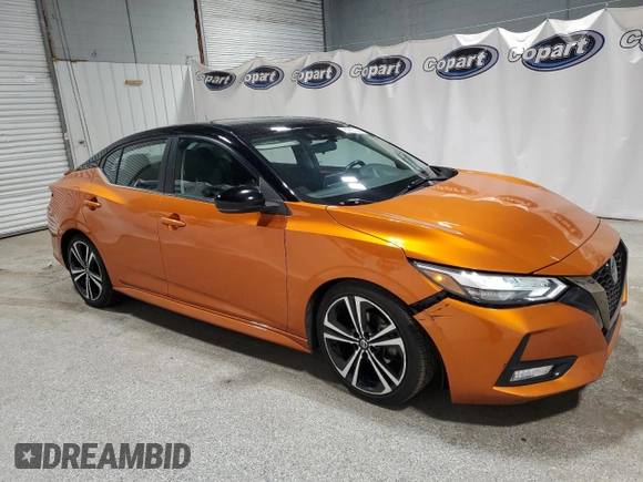 2020 Nissan Sentra SR with VIN 3N1AB8DV2LY225620, listed as a Copart auction lot 52636505 with 102,596 mi miles and Clean Title. Bid and sale history available at DreamBid. Image 4.