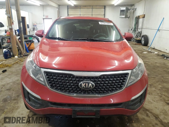2014 Kia Sportage LX with VIN KNDPB3AC0E7623541, listed as a Copart auction lot 47541685 with 124,998 mi miles and Salvage Title. Bid and sale history available at carsss.com. Image 5.